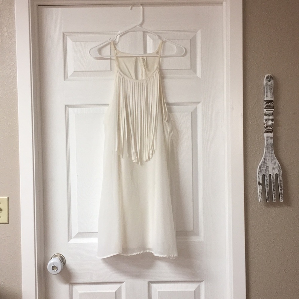 Ivory mini dress
